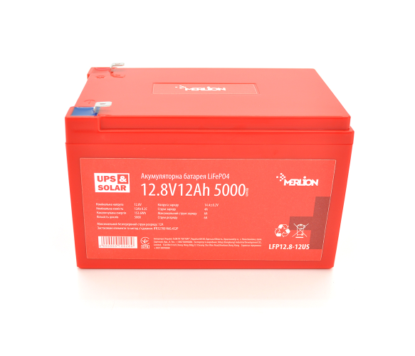 Літієвий АКБ Merlion LiFePO4 12.8V 12AH (4S2P/BMS-15A)
