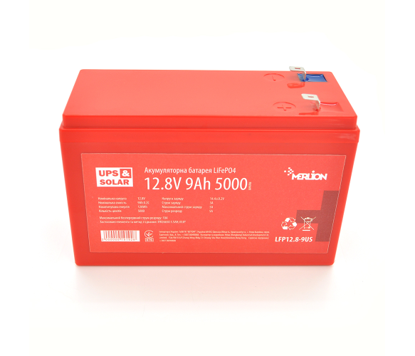 Літієвий АКБ Merlion LiFePO4 12.8V 9AH (4S3P/BMS-10A)