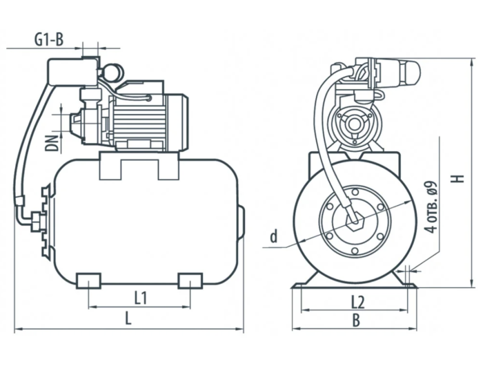 Насосна станція NPO AUQB 60/24L (UA)