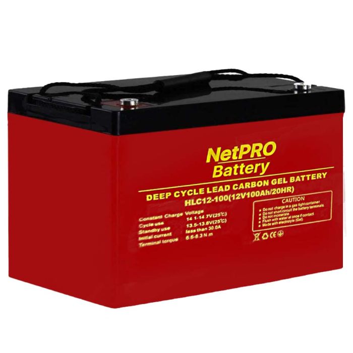 Акумулятор NetPRO HLC 12-100 (12V/100Ah carbon GEL)