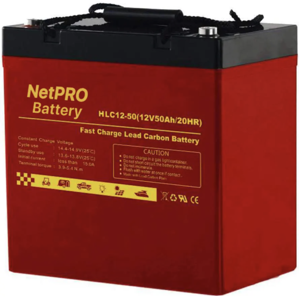 Акумулятор NetPRO HLC 12-50 (12V/50Ah carbon GEL)
