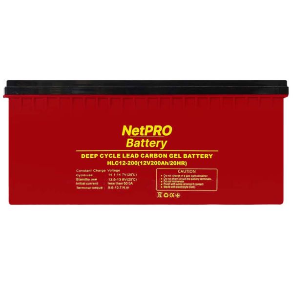 Аккумулятор NetPRO HLC 12-200 (12V/200Ah carbon GEL)