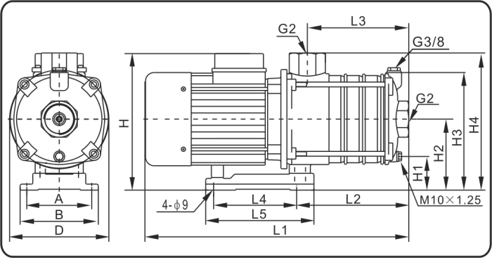 Насос поверхневий UltroPump PPro 40/4-H-H T