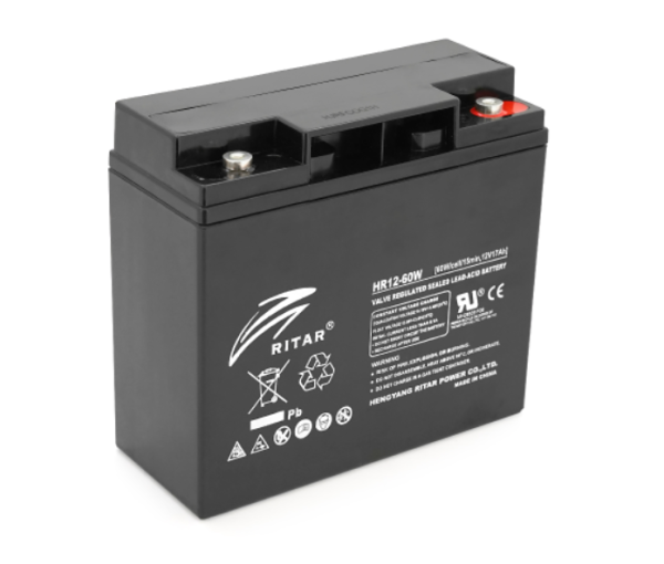 Аккумуляторная батарея Ritar AGM HR12-60W 12V 17Ah