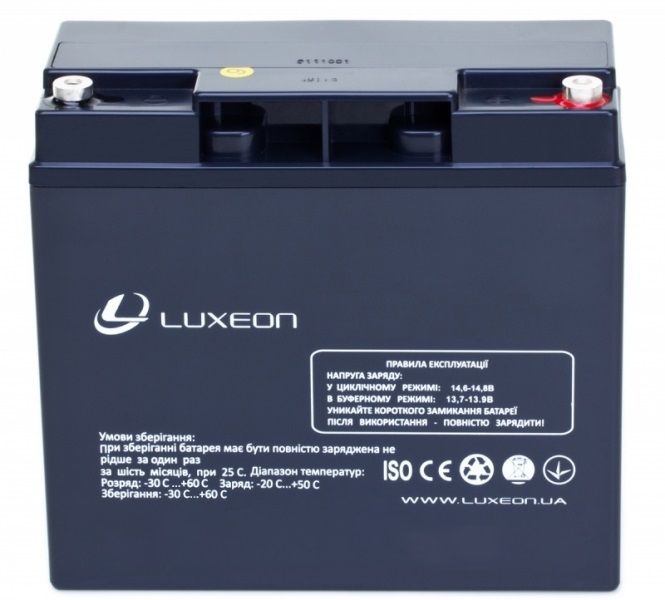 Акумуляторна батарея luxeon LX12180MG