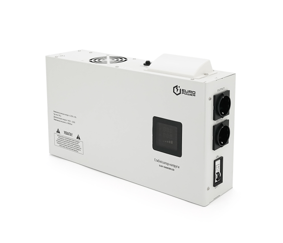 Стабілізатор напруги релейний Europower SLIM-10000SBR LED 10KVA