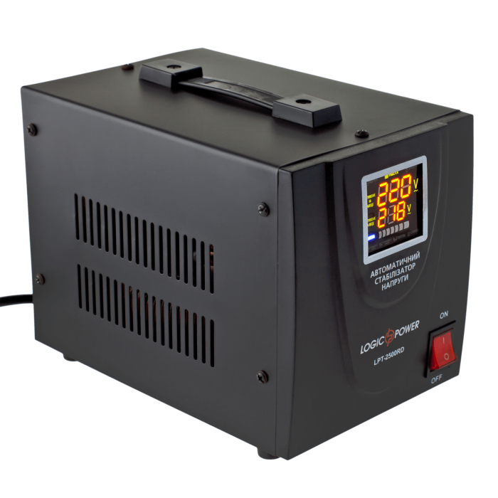 Стабілізатор напруги LogicPower LPT-2500RD BLACK (1750W)