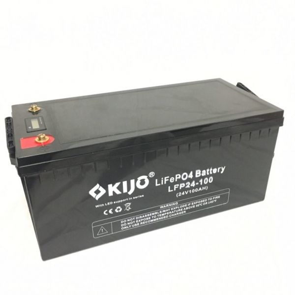 Акумуляторна батарея Kijo LiFePO4 24V 100Ah (LED дисплеєм)